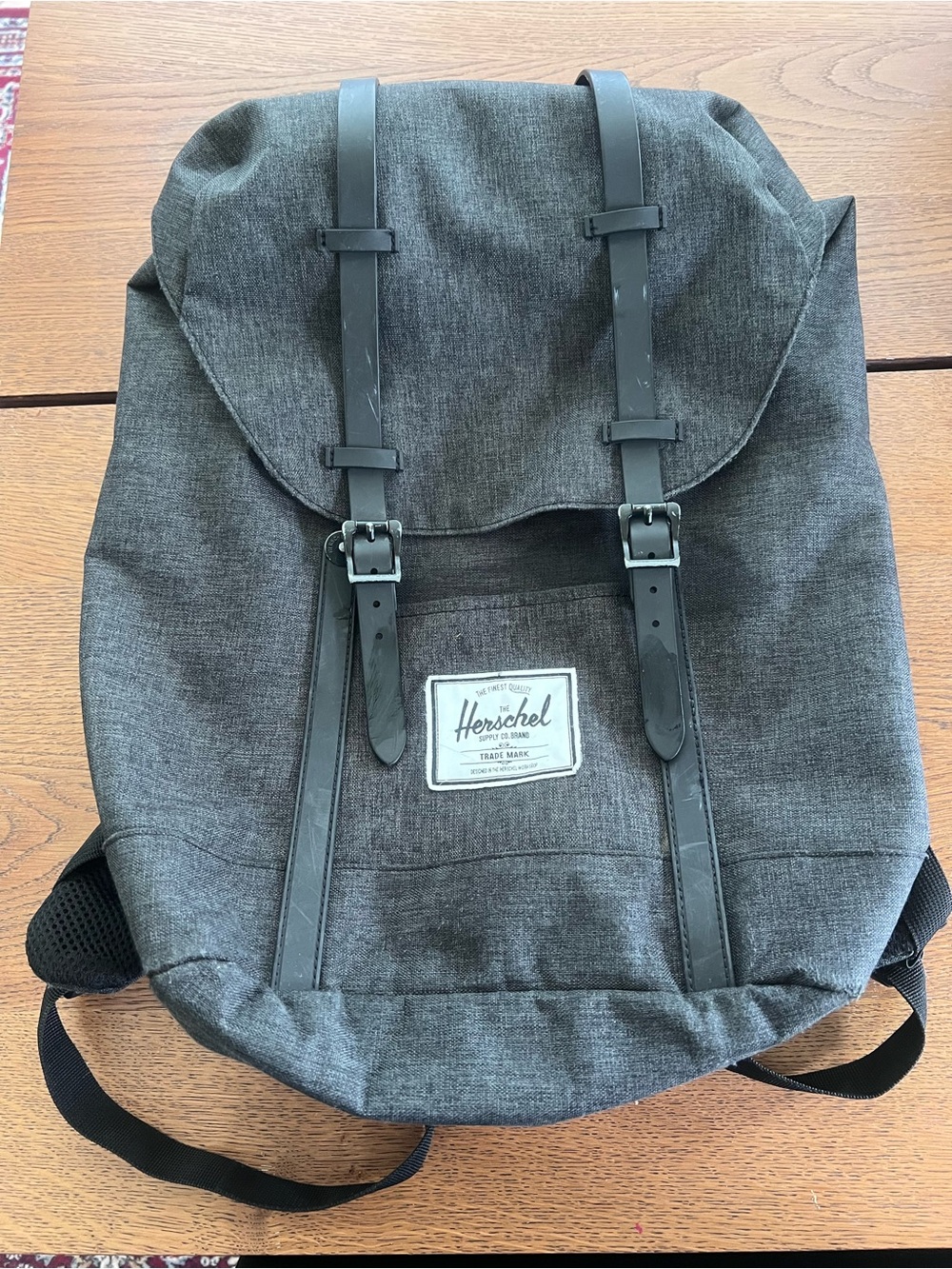 Herschel Supply Company Dark Charcoal Backpack with Black Straps